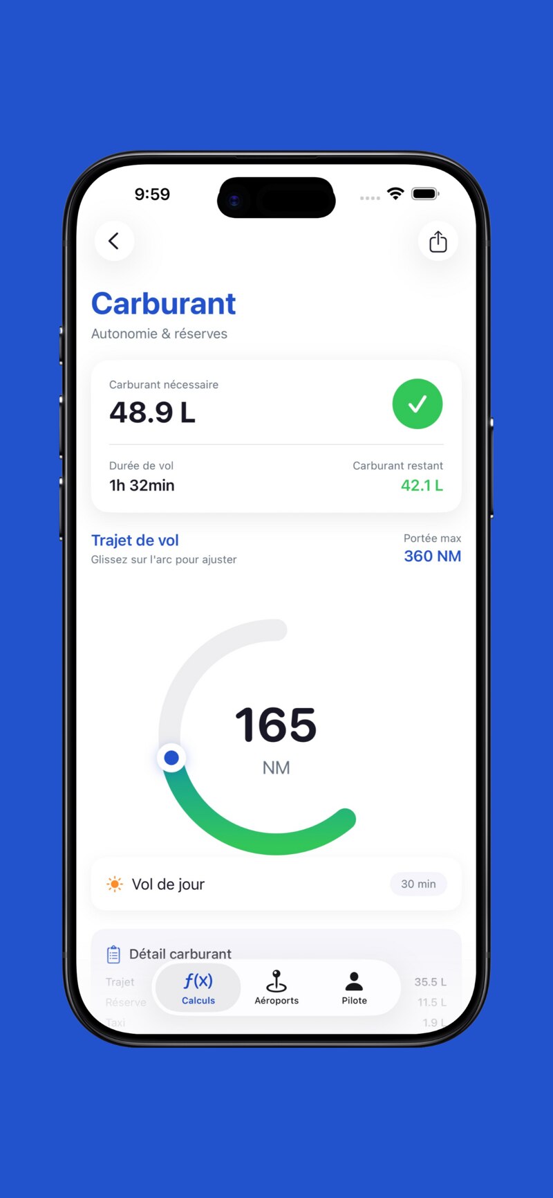 Capture d'écran PlaneCalc — Widgets