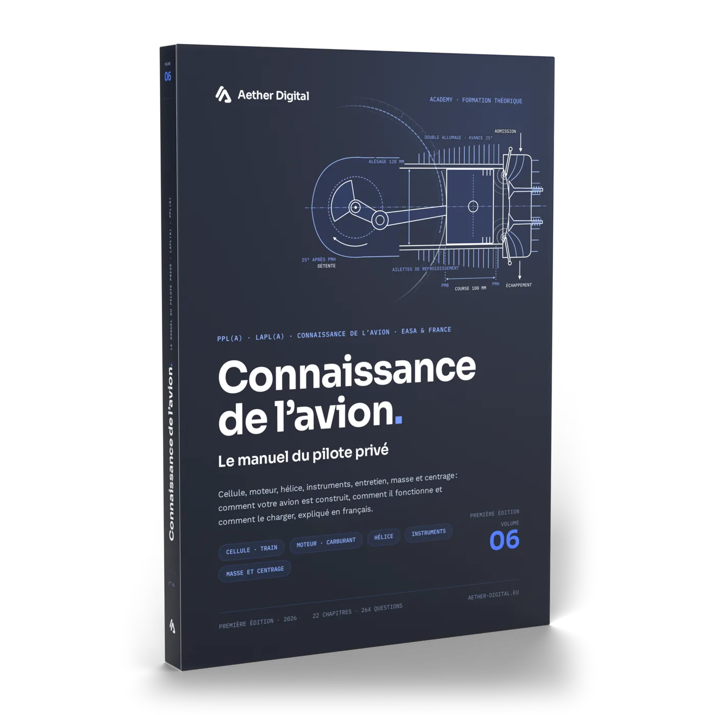Le livre Connaissance de l’avion, couverture vue de trois quarts