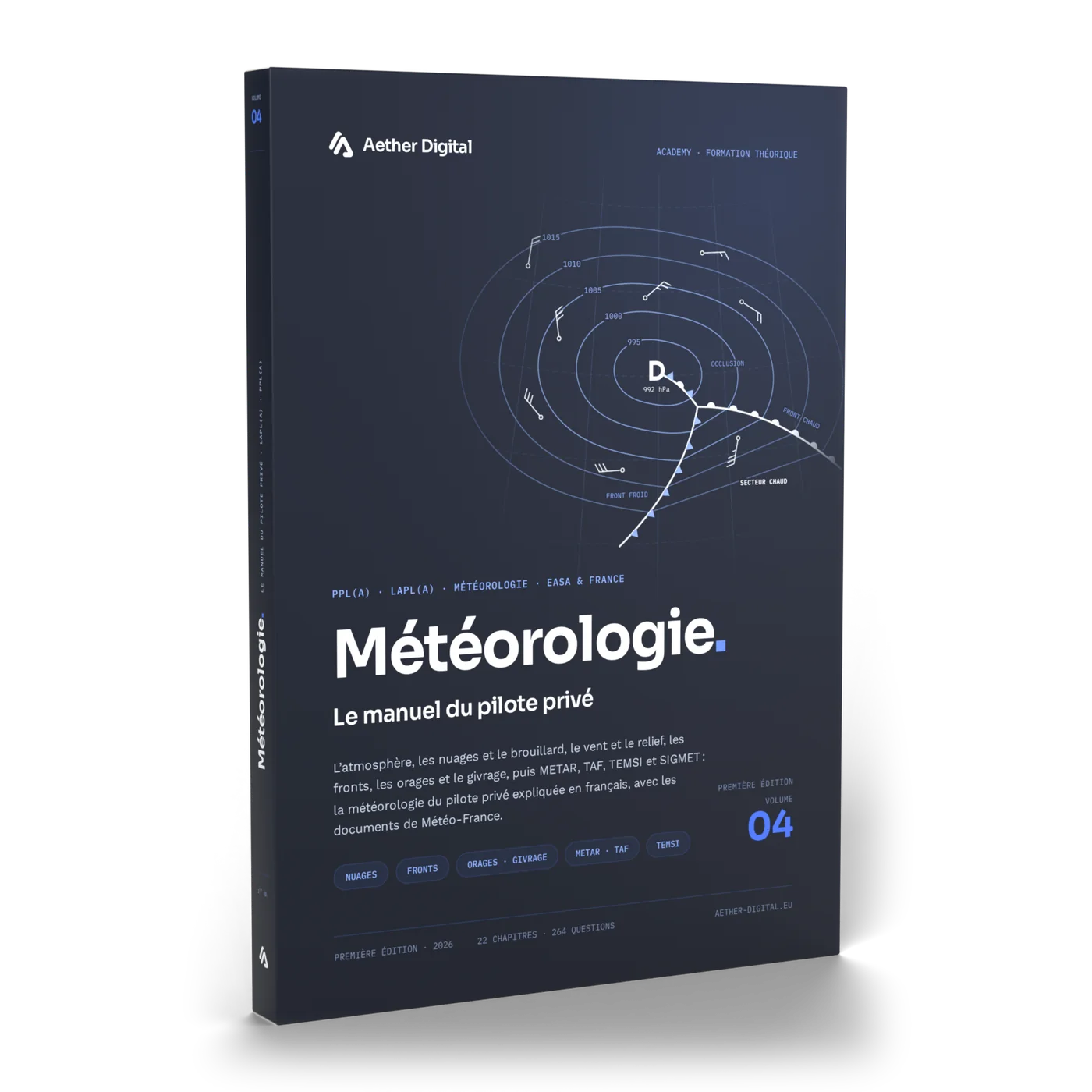 Le livre Météorologie, couverture vue de trois quarts